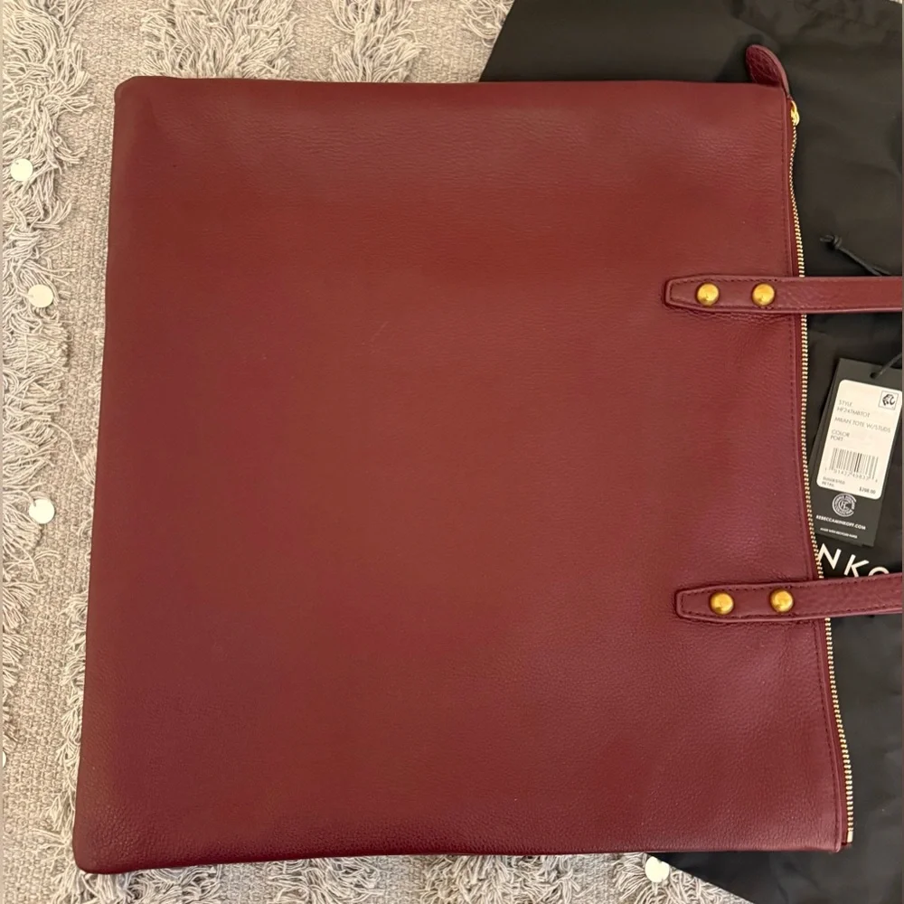 Rebecca Minkoff Milan Tote with Studs in Port - Picture 7 of 12